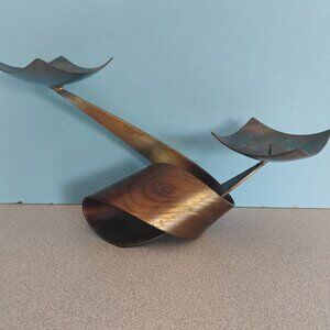 Ferart Canada MCM Brushed Bronze Candleholder